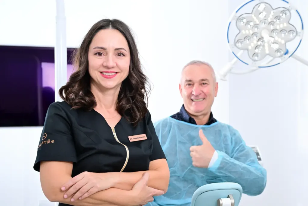 reabilitare orala - dantura fixa Galati dinti ficsi Braila